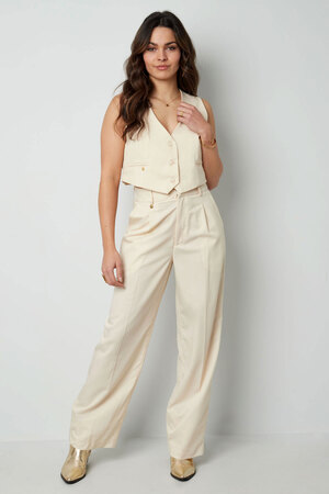 Cropped waistcoat - sand  h5 Picture5